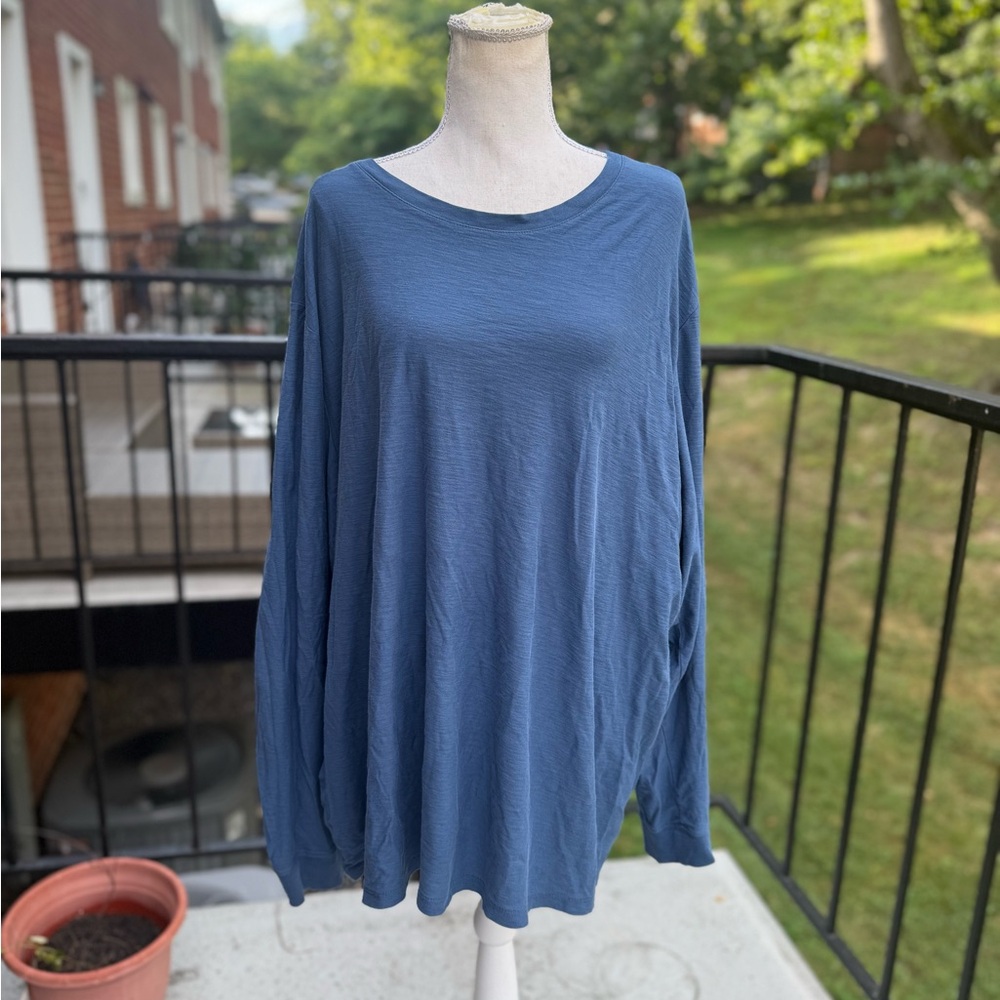 Bombas Long Sleeve Top in Deep Blue